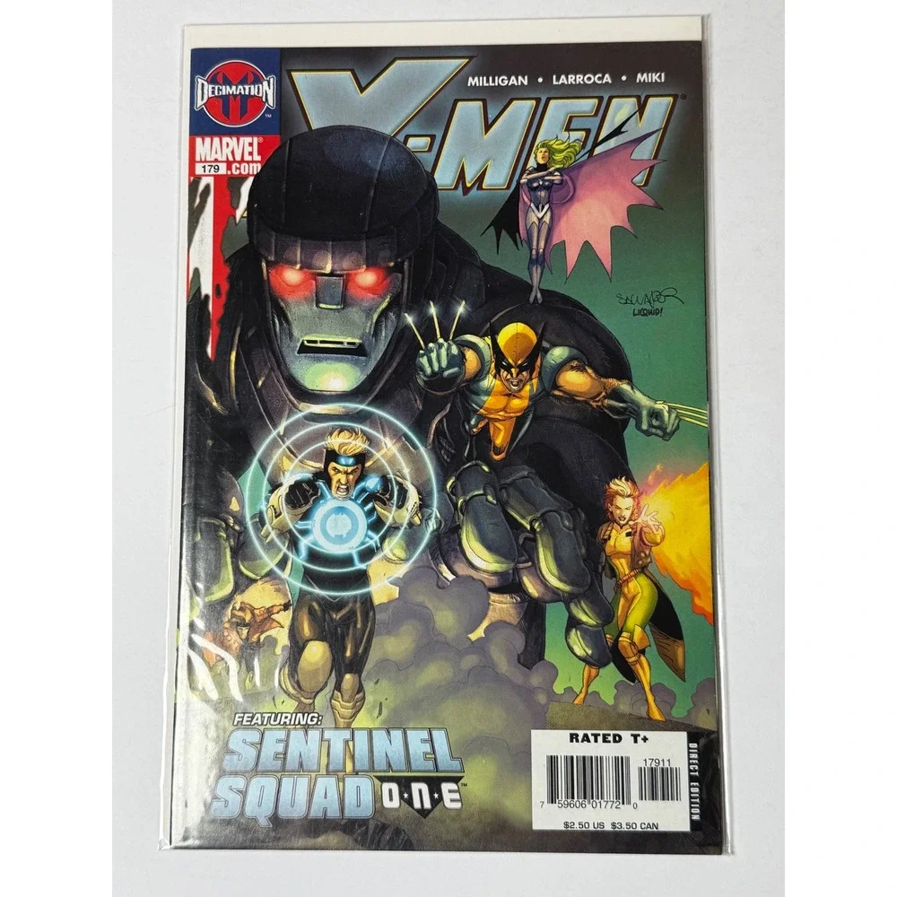 Marvel X-Men #179 Decimation Sentinel Squad ONE Wolverine‎ Larroca 2006 Comic